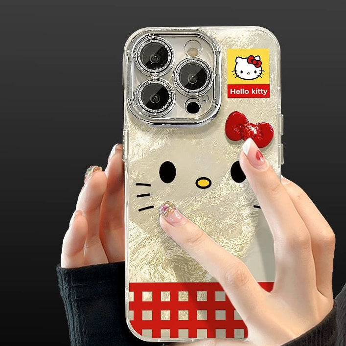 Coque de téléphone 3D chaton nœud papillon