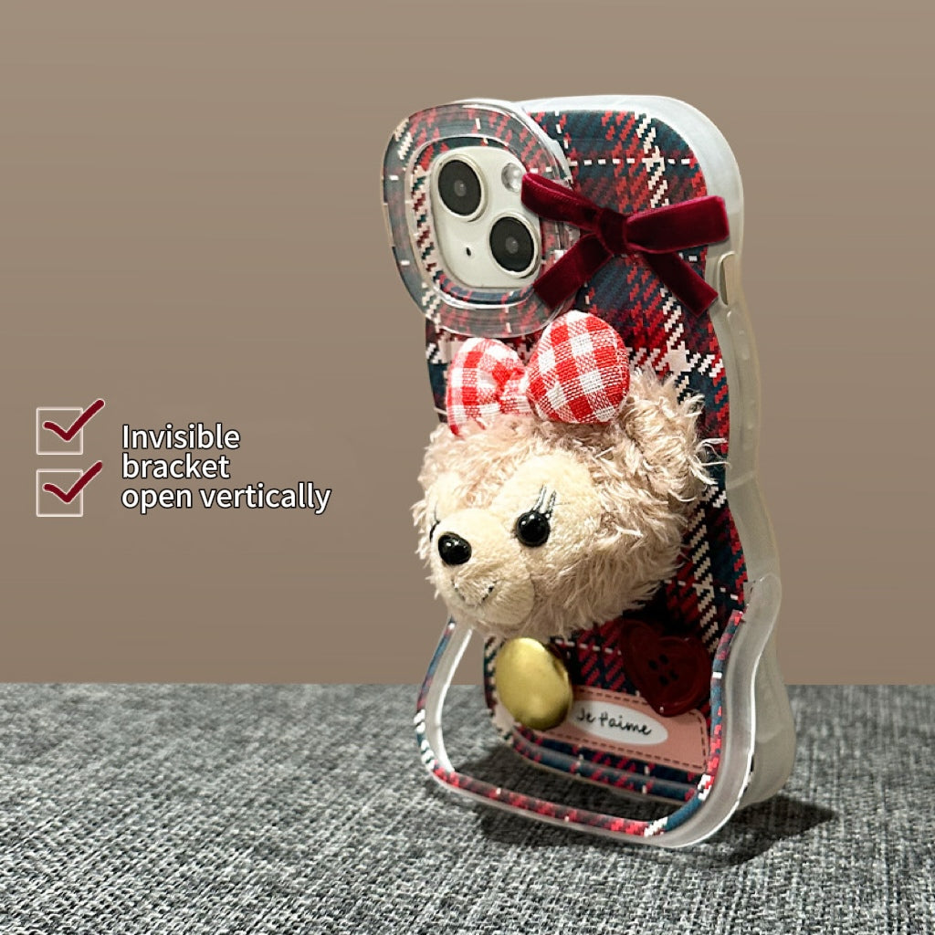 Bench Double Stand Plaid ShellieMay Doll Phone Case