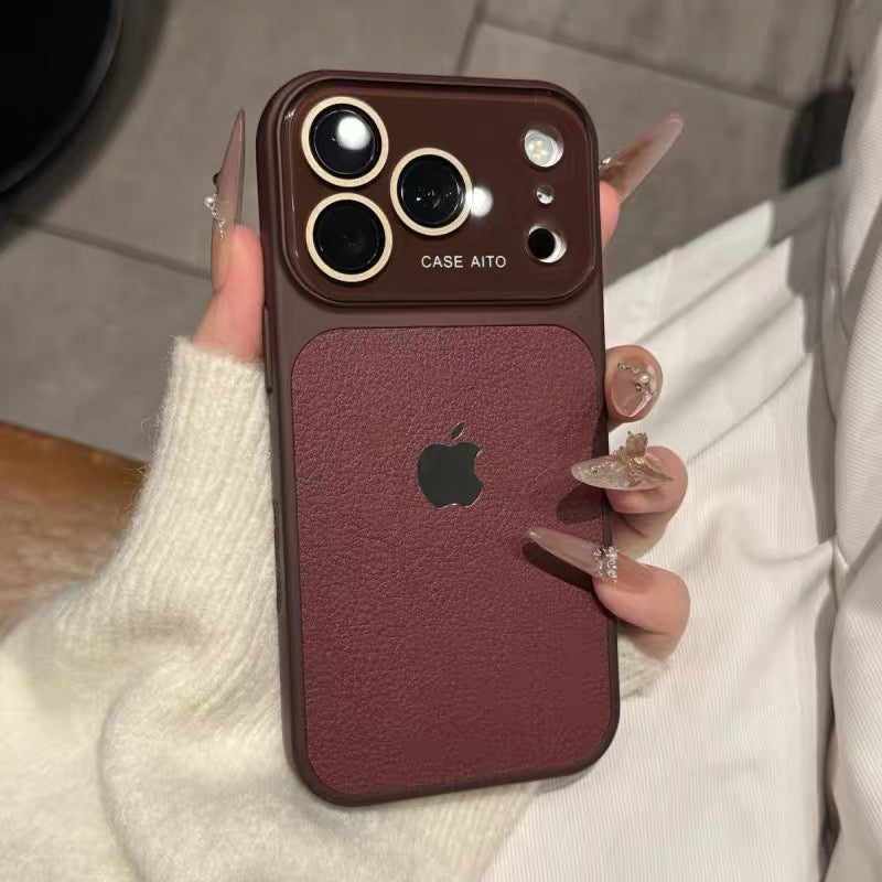 High-value retro multi-color minimalist phone case