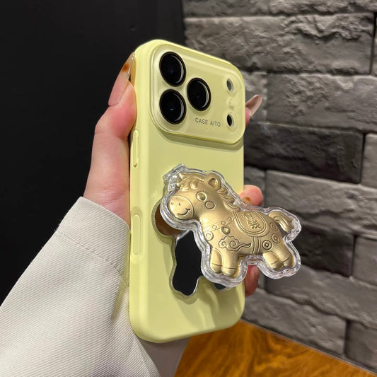 Get rich quick flip mirror phone case