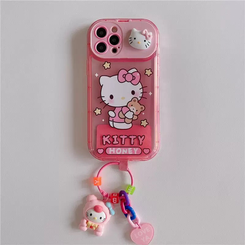 3D Sanrio flip mirror stand phone case