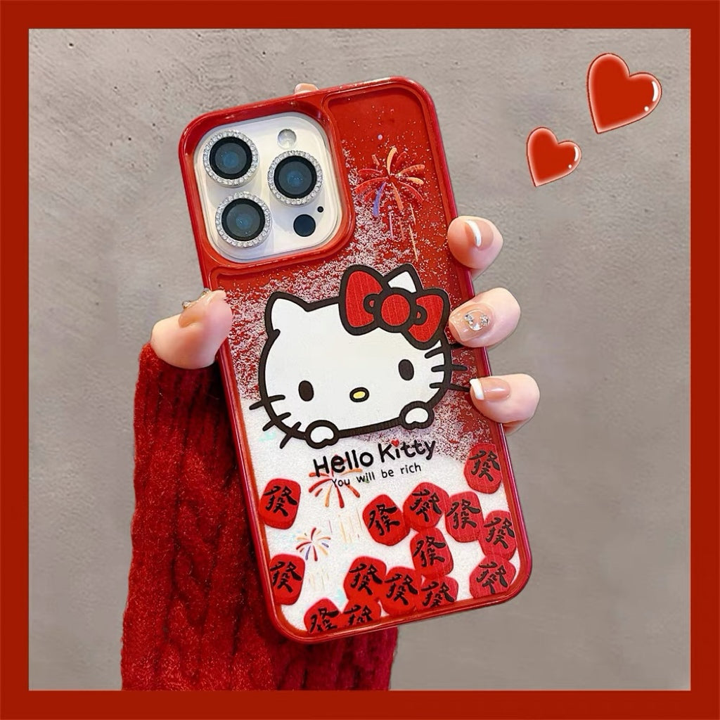 눈송이 모래늪 고양이 팔찌 휴대폰 케이스