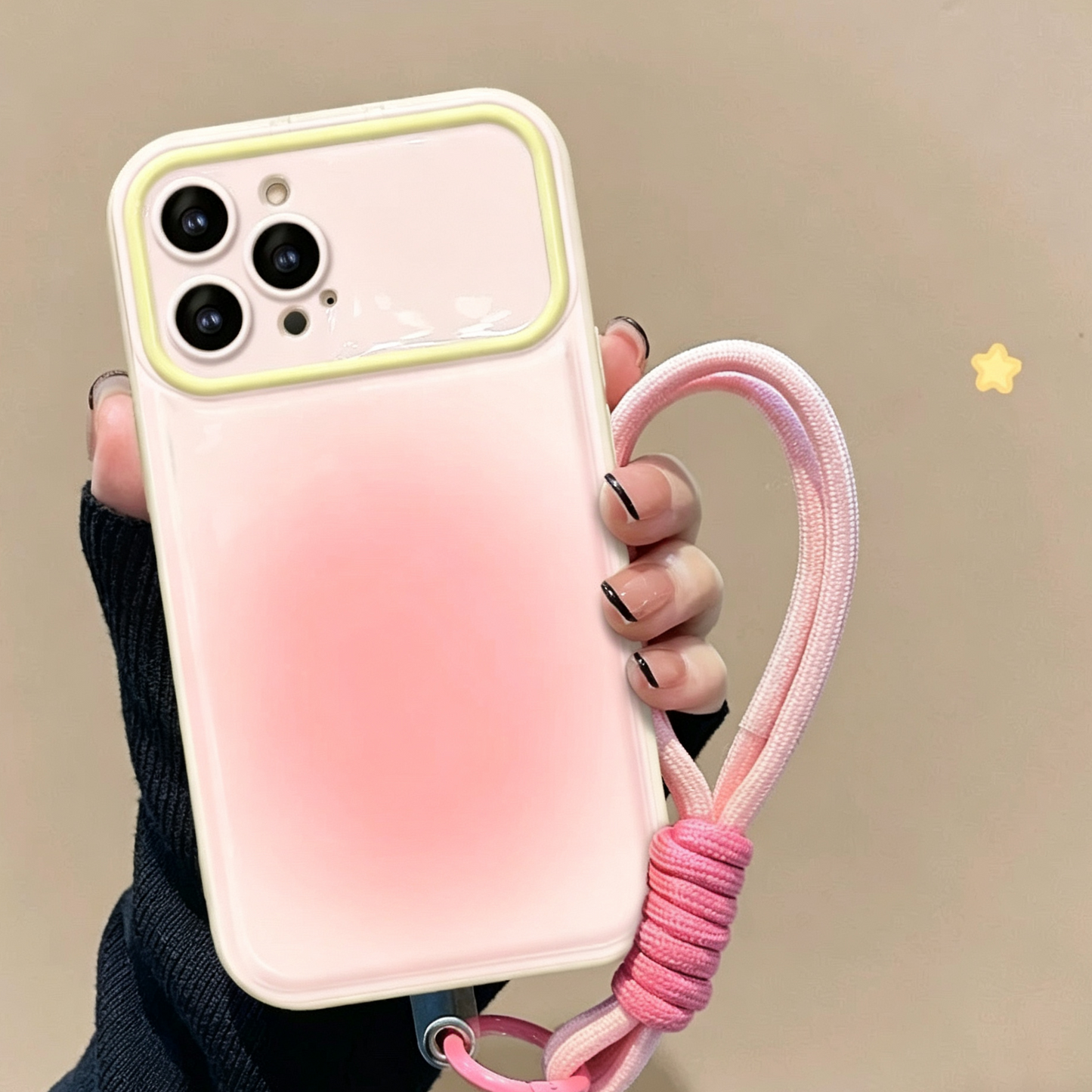 Pink Portable Mirror and Stand Phone Case