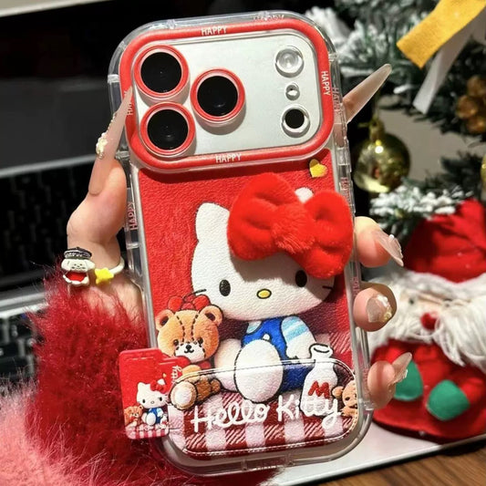 Bow-tie Kitty bear phone case