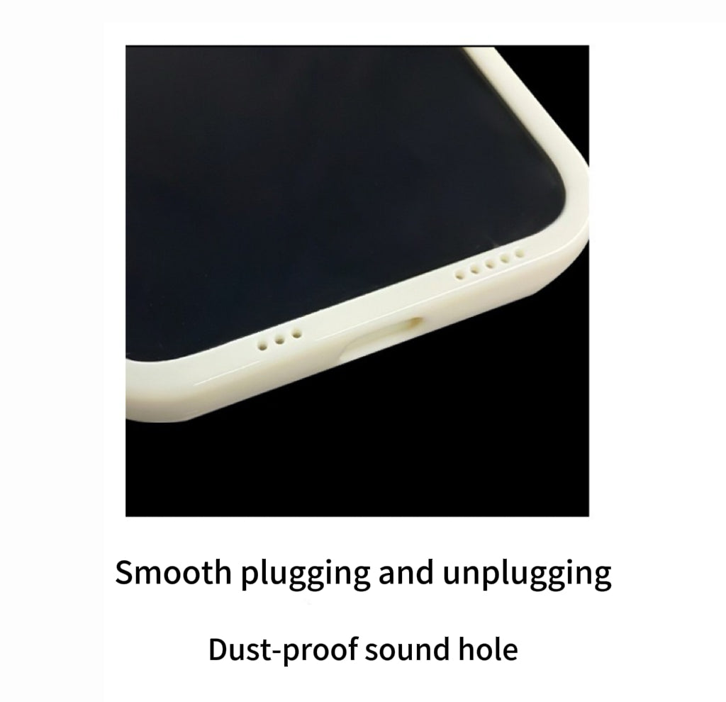 Blue Plaid Kitty Flip Phone Case with Mirror and Stand