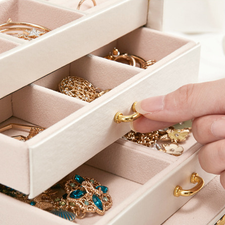 Three-layer jewelry box