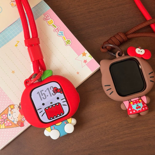 Cherry Black Kitty/Apple Kitty Apple Watch Case