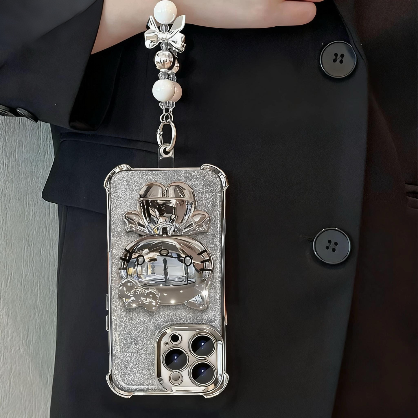 Kitty  mirror stand phone case