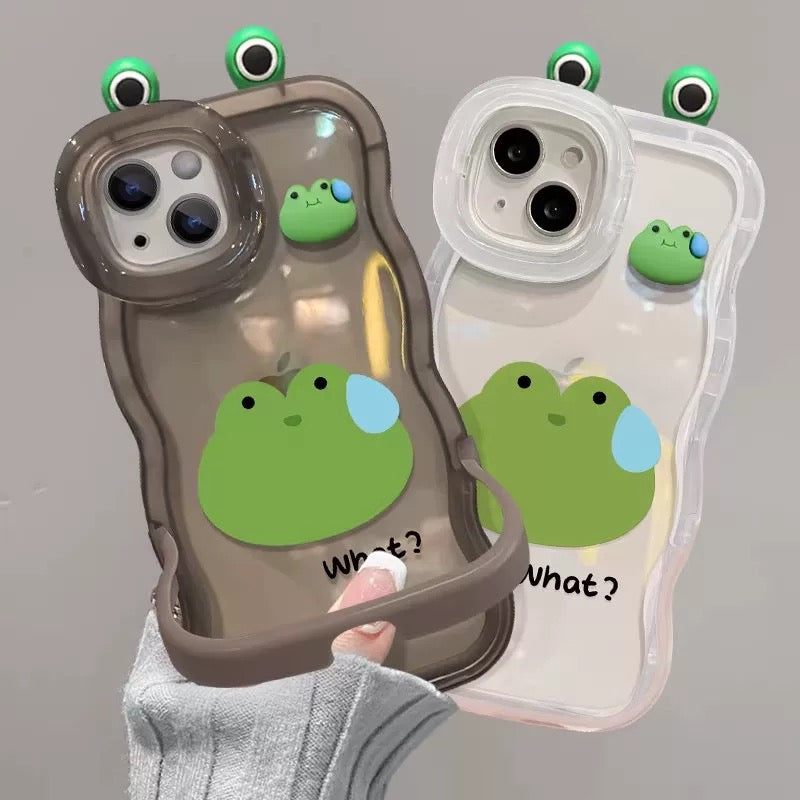 Android  3D Little Frog Dual-Stand Phone Case
