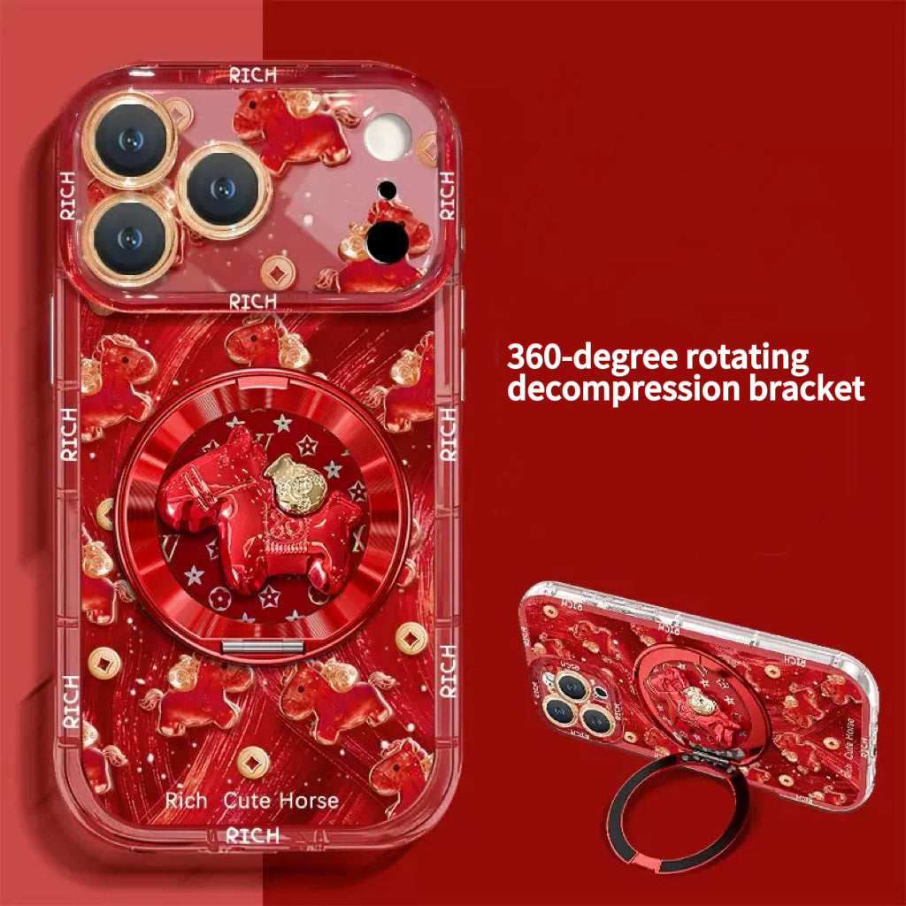 Gold Coin Pony 360 Rotating Stand Phone Case