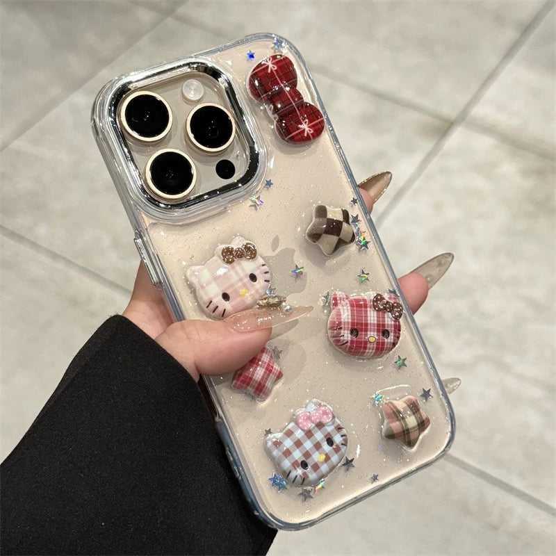 Bow and Star Kitty Phone Case