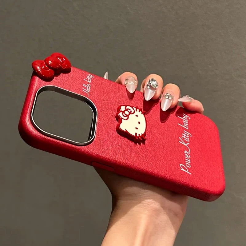 Premium Red Kitty Cat Phone Case