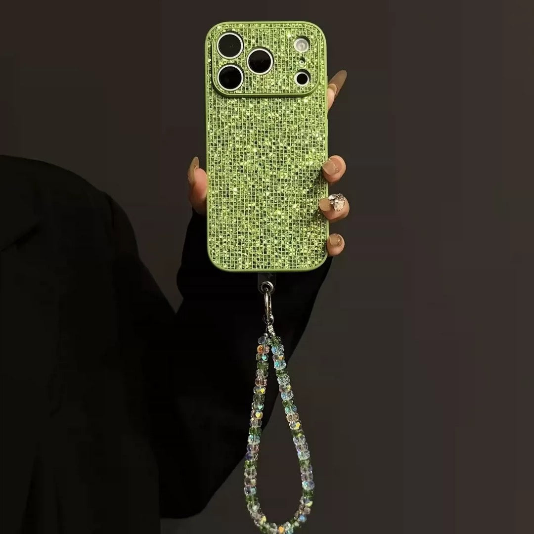 Green Glitter Phone Case