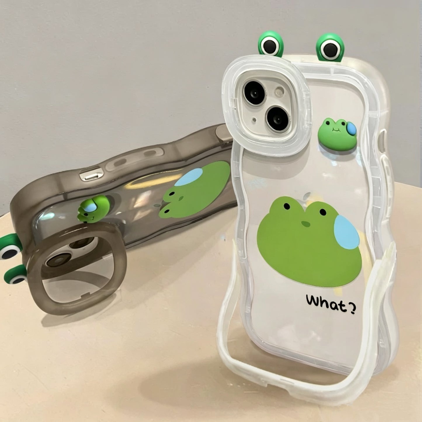 Android  3D Little Frog Dual-Stand Phone Case