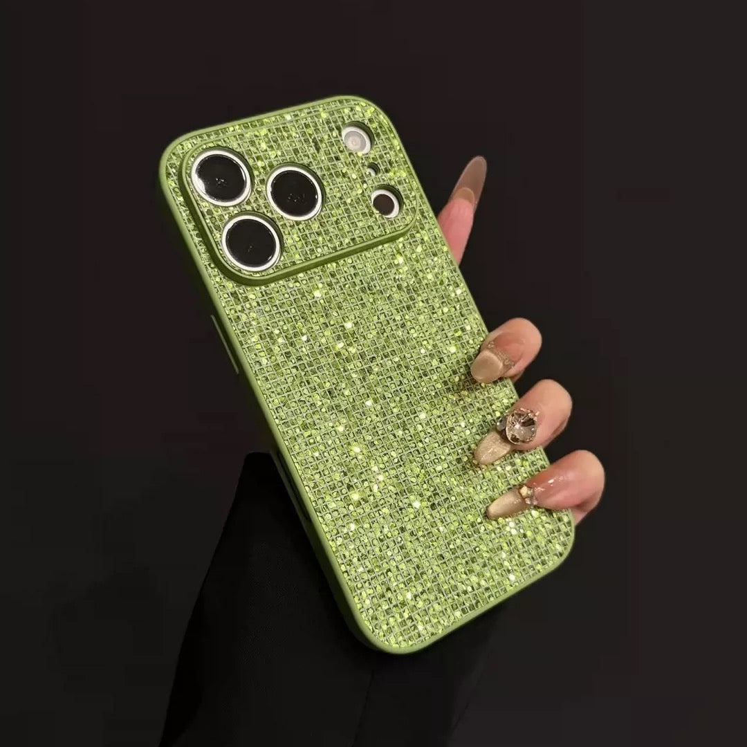 Green Glitter Phone Case