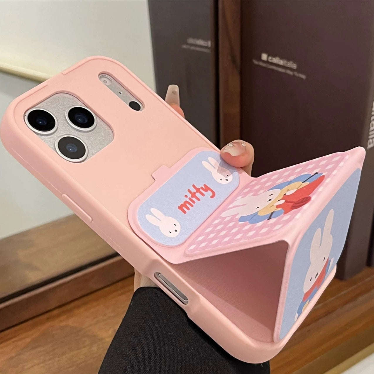 Kuromi My Melody Scarf Rabbit Flip Phone Case