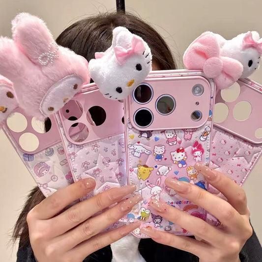 Sweet & Cute My Melody, Sheep, and Cat Phone Case