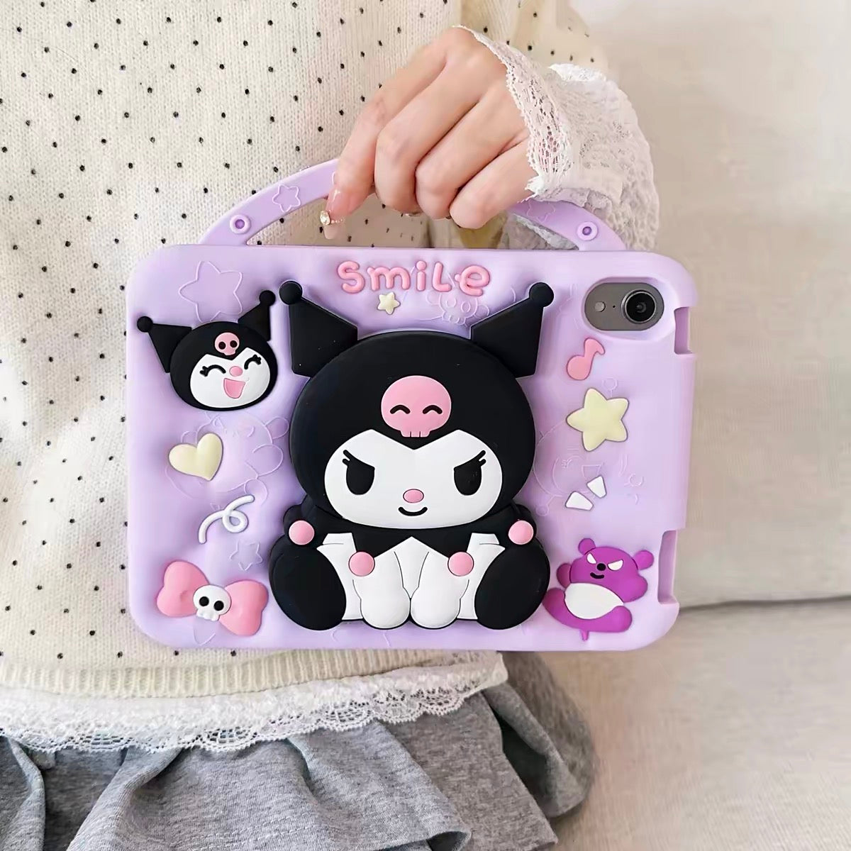 Kuromi & Kitty iPad Stand Case