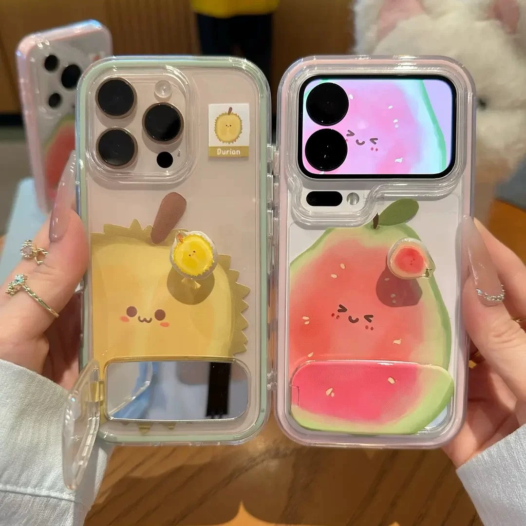 Durian & Guava Portable Mirror Phone Case