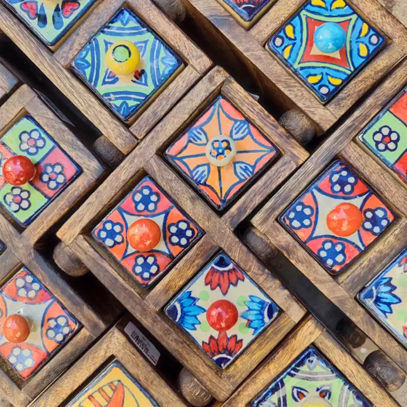 Hand-painted storage box