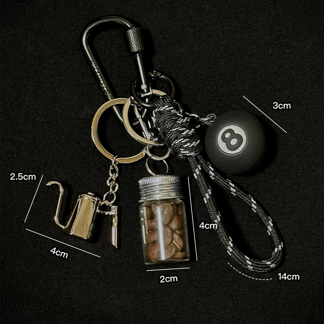 Coffee bean bag pendant
