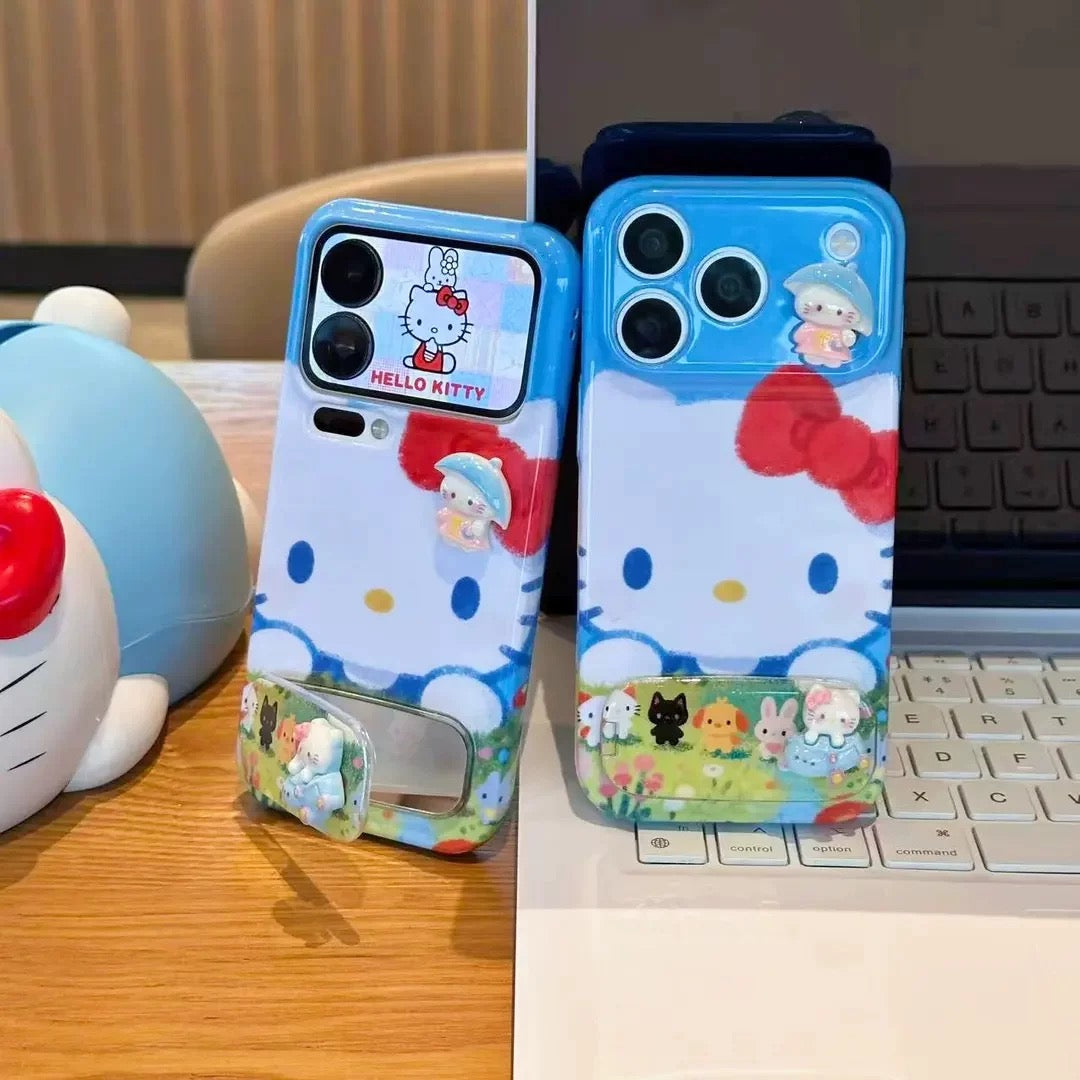 Hello Kitty Phone Case with Mirror and Stand