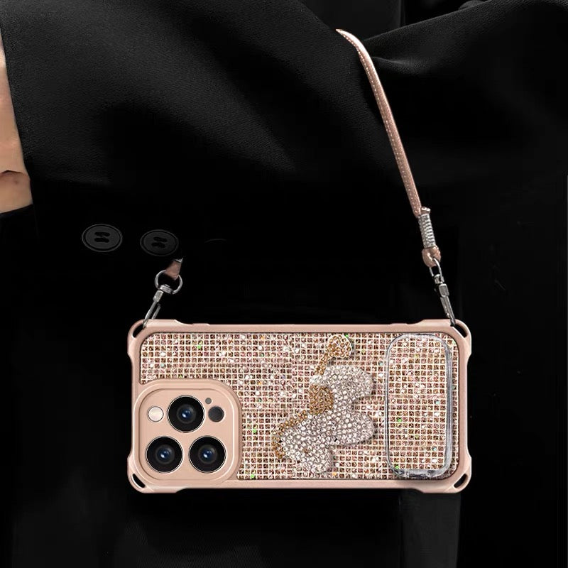 Sparkly Pony Portable Mirror Phone Case