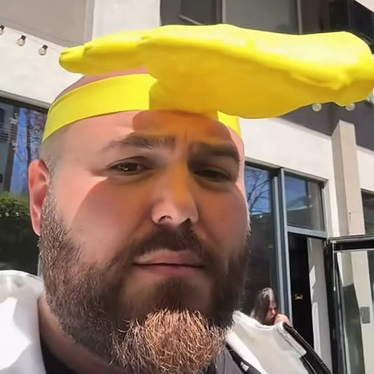 Hand-held sun hat