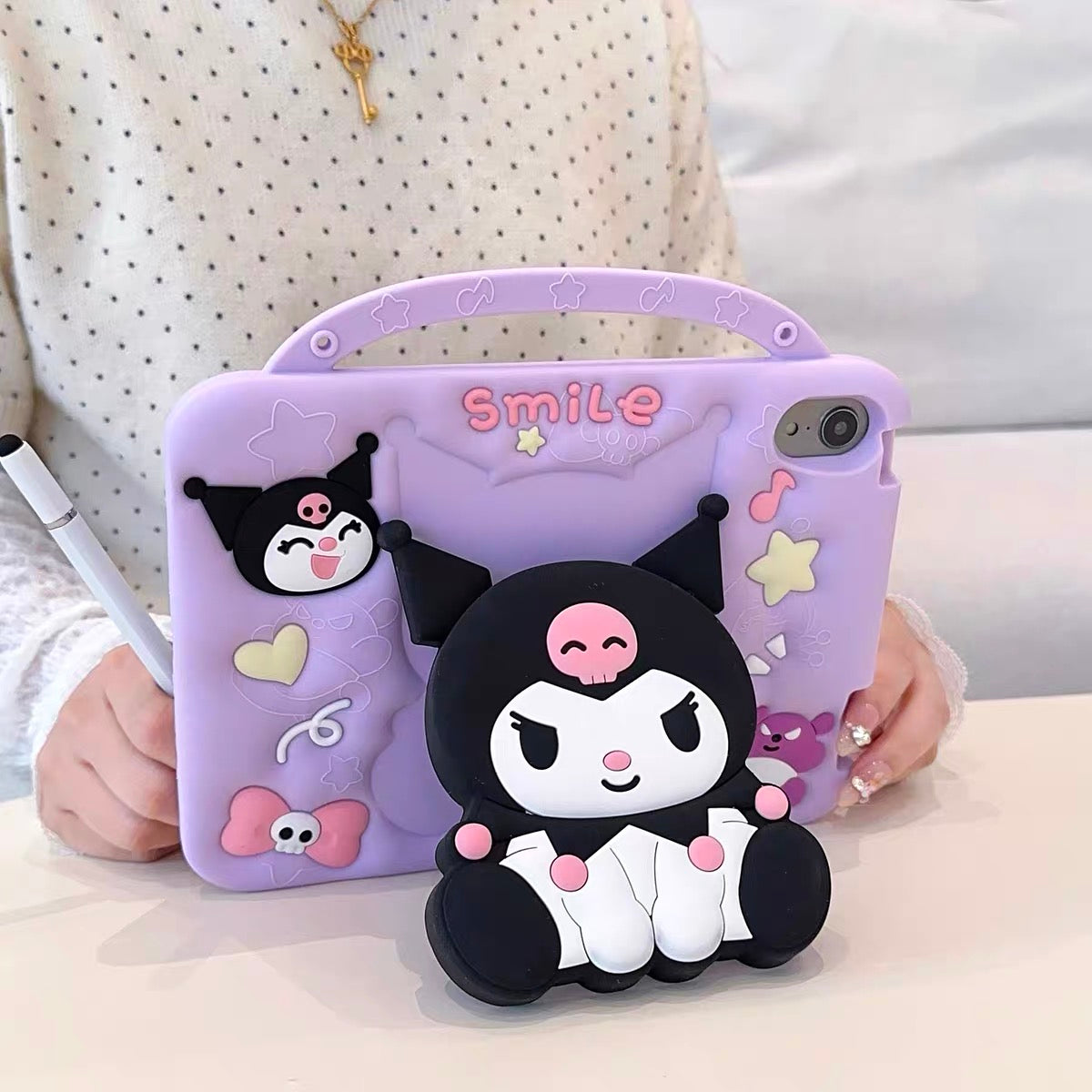 Kuromi & Kitty iPad Stand Case