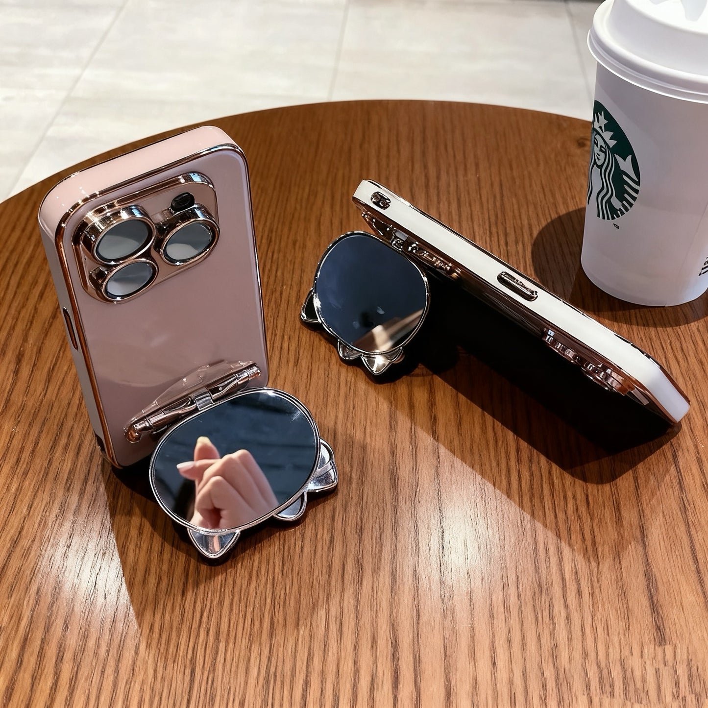 Honor Kitty Cat Makeup Mirror Holder Phone Case