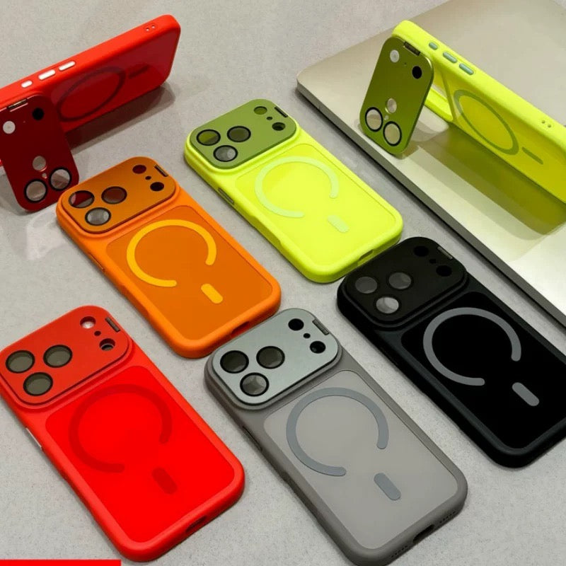 Magnetic Phone Case with Camera Stand