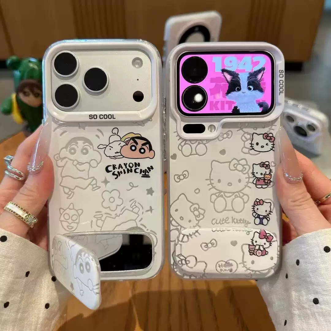 Kitty & Crayon Shin-chan phone case
