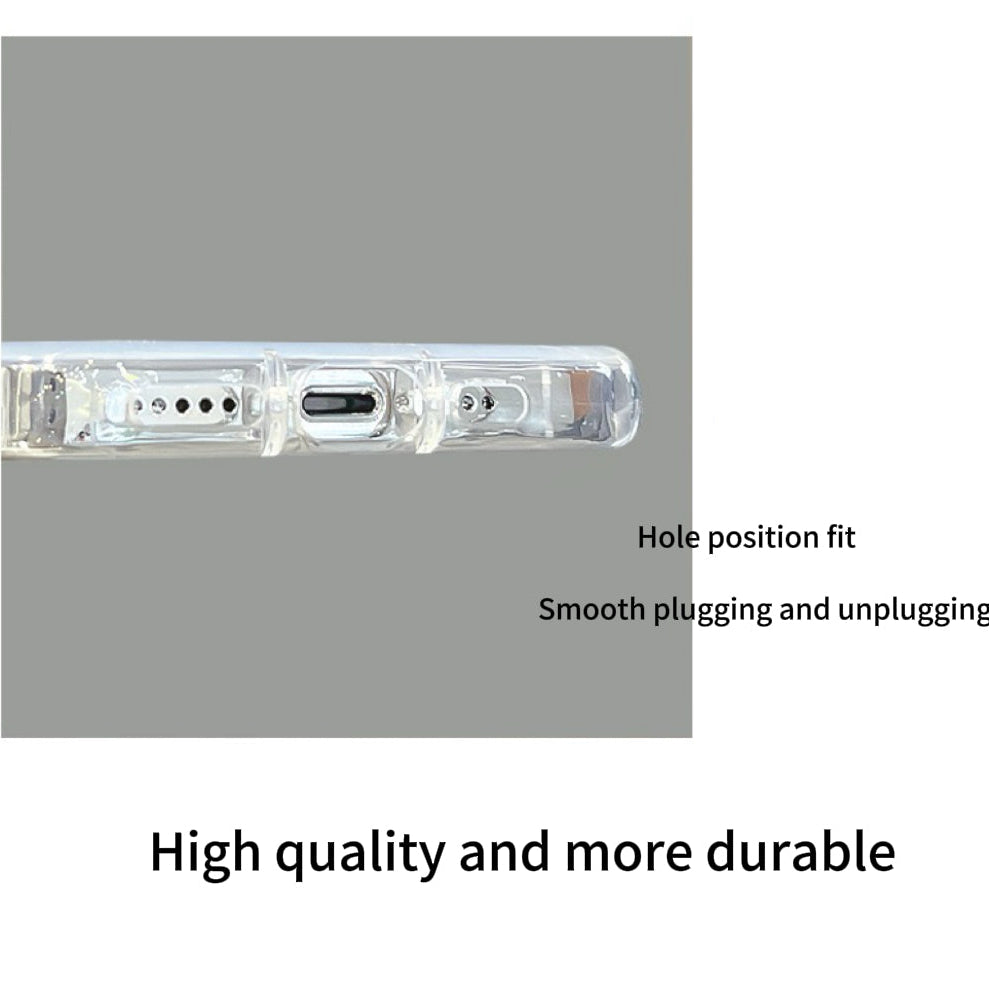 Red bow/heart shaped phone case (with mirror and stand)