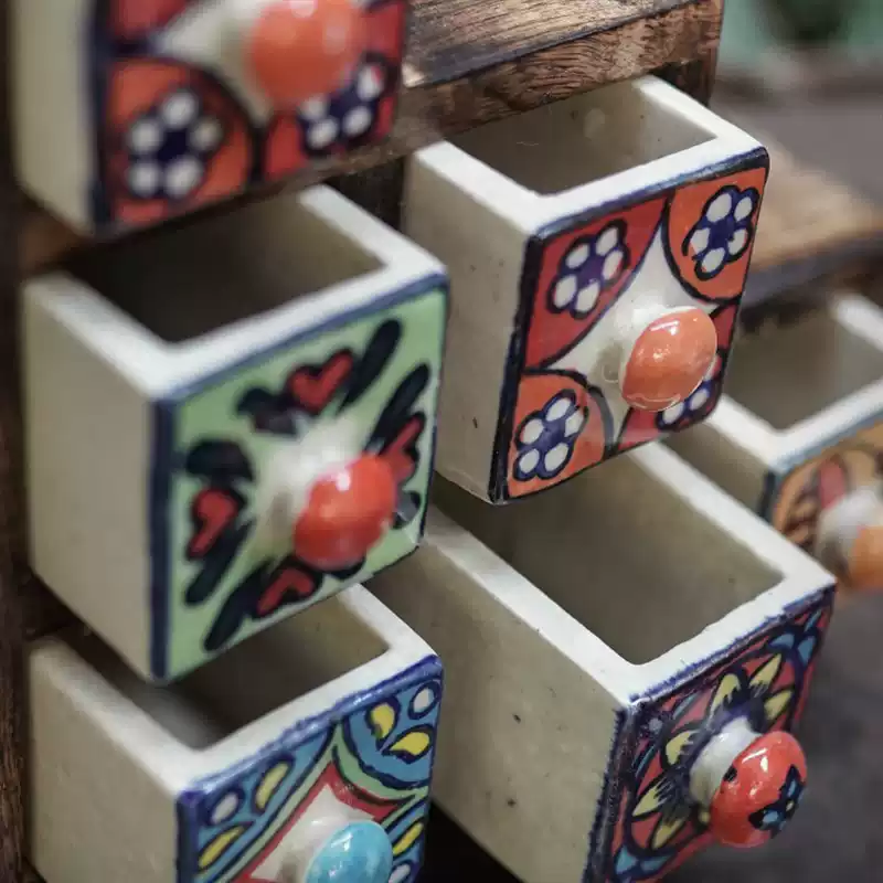 Hand-painted storage box