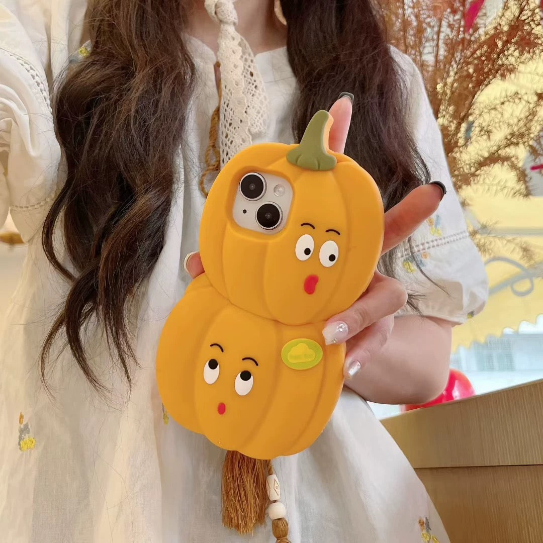 Halloween cartoon fun pumpkin phone case