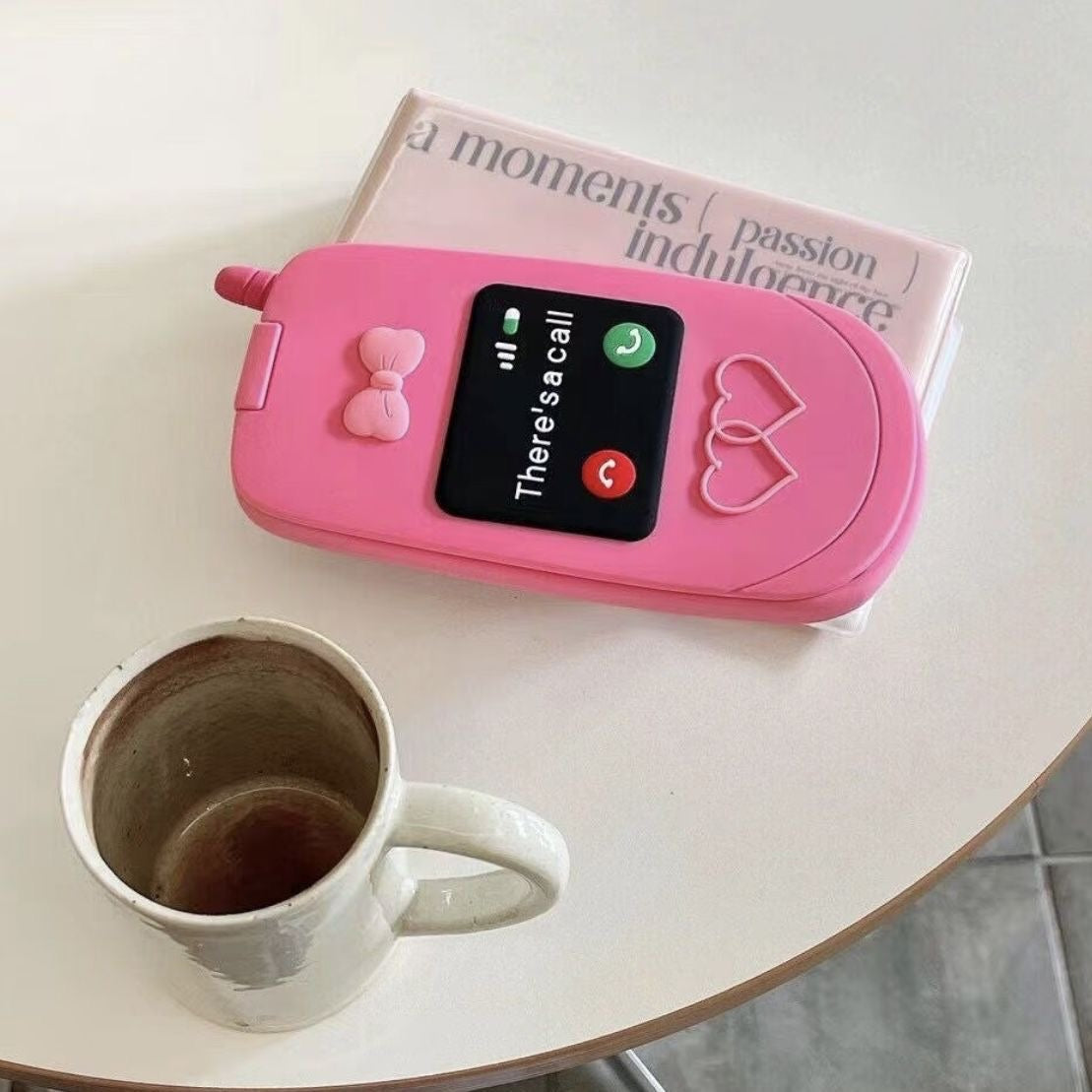 Fashionable flip cover iPhone case with mirror