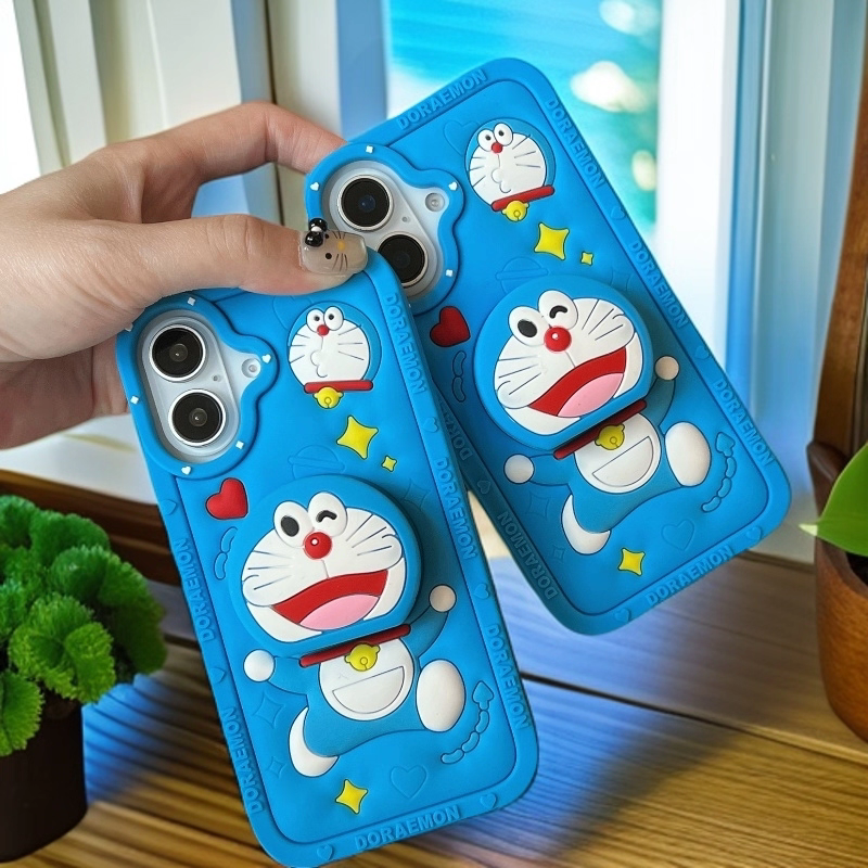 Cute Doraemon Telescopic Phone Case