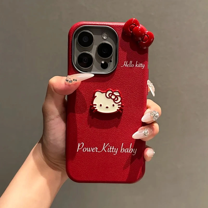 Premium Red Kitty Cat Phone Case
