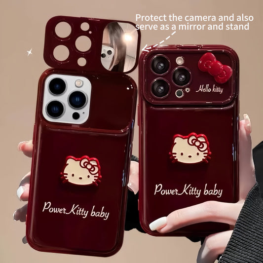 Android Hello Kitty Flip Phone Case with Mirror and Stand
