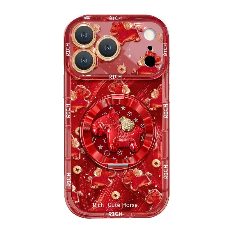 Gold Coin Pony 360 Rotating Stand Phone Case