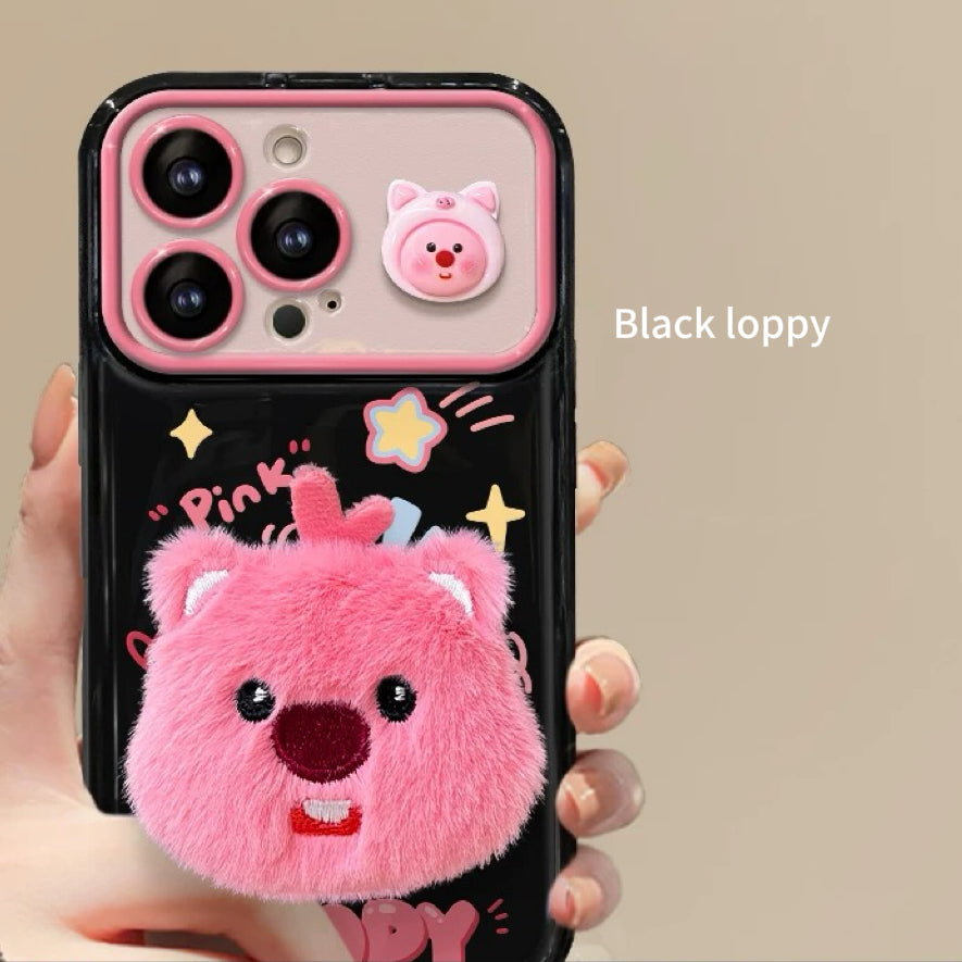 Loppy flip mirror phone case