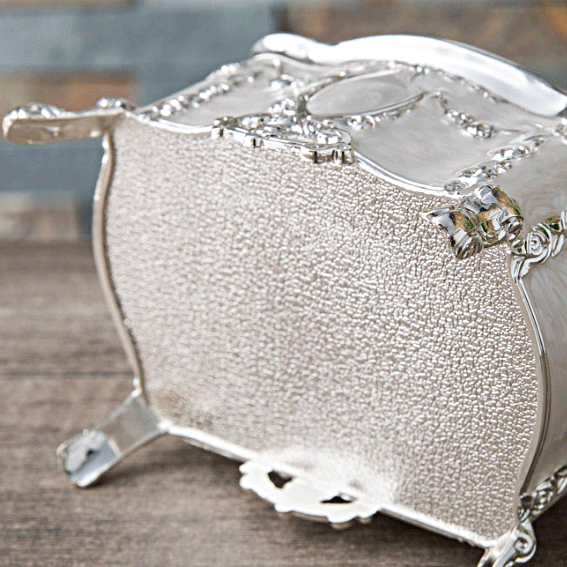 Vintage Alloy Jewelry Box