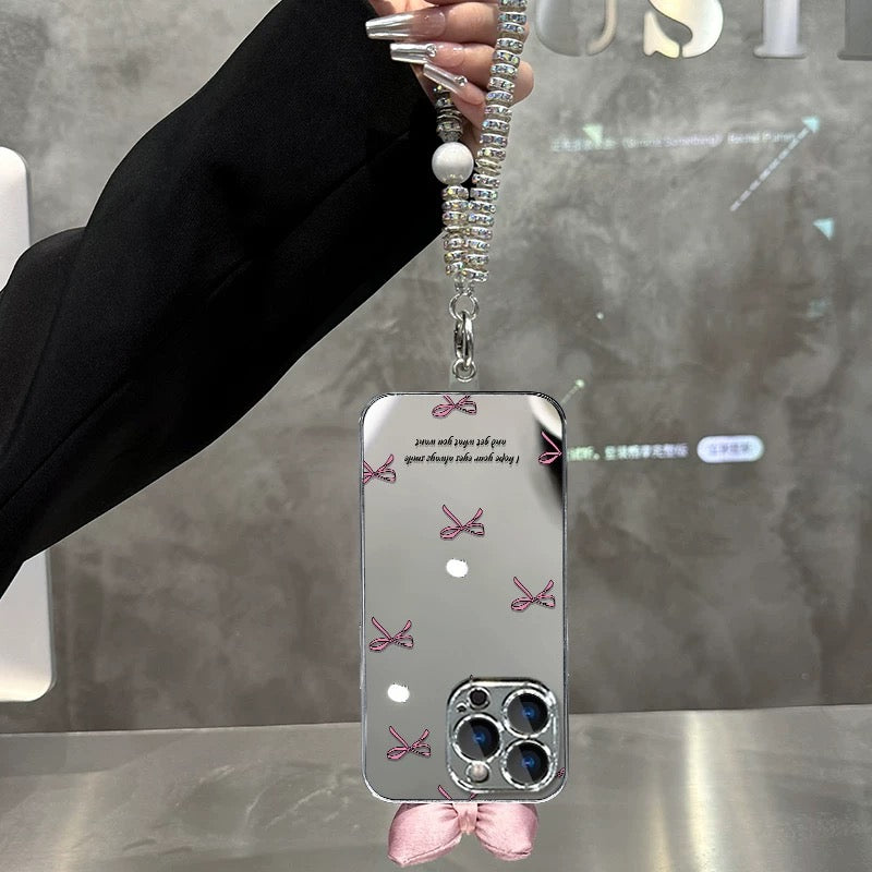Mirror-Finish Bow Phone Case
