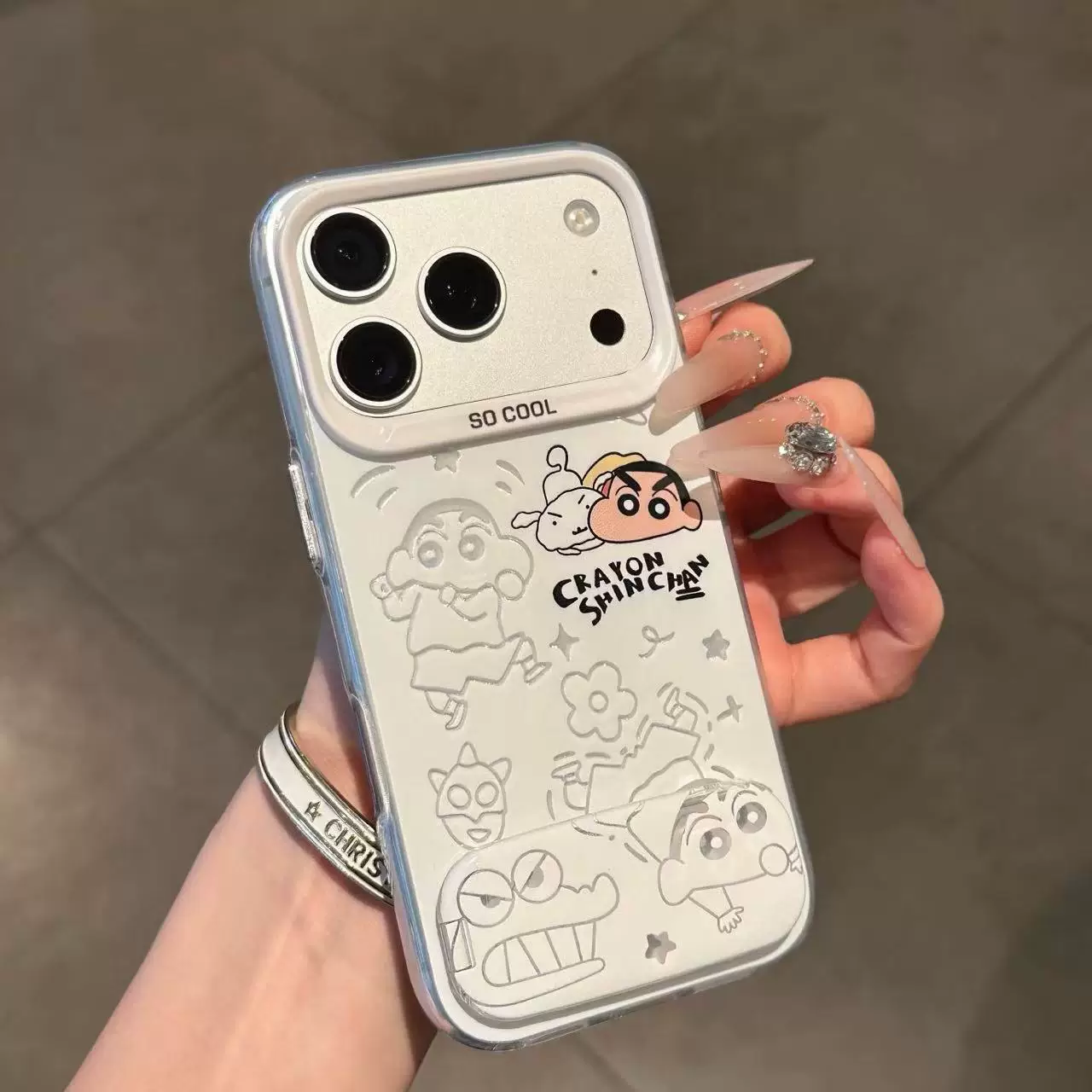 Kitty & Crayon Shin-chan phone case
