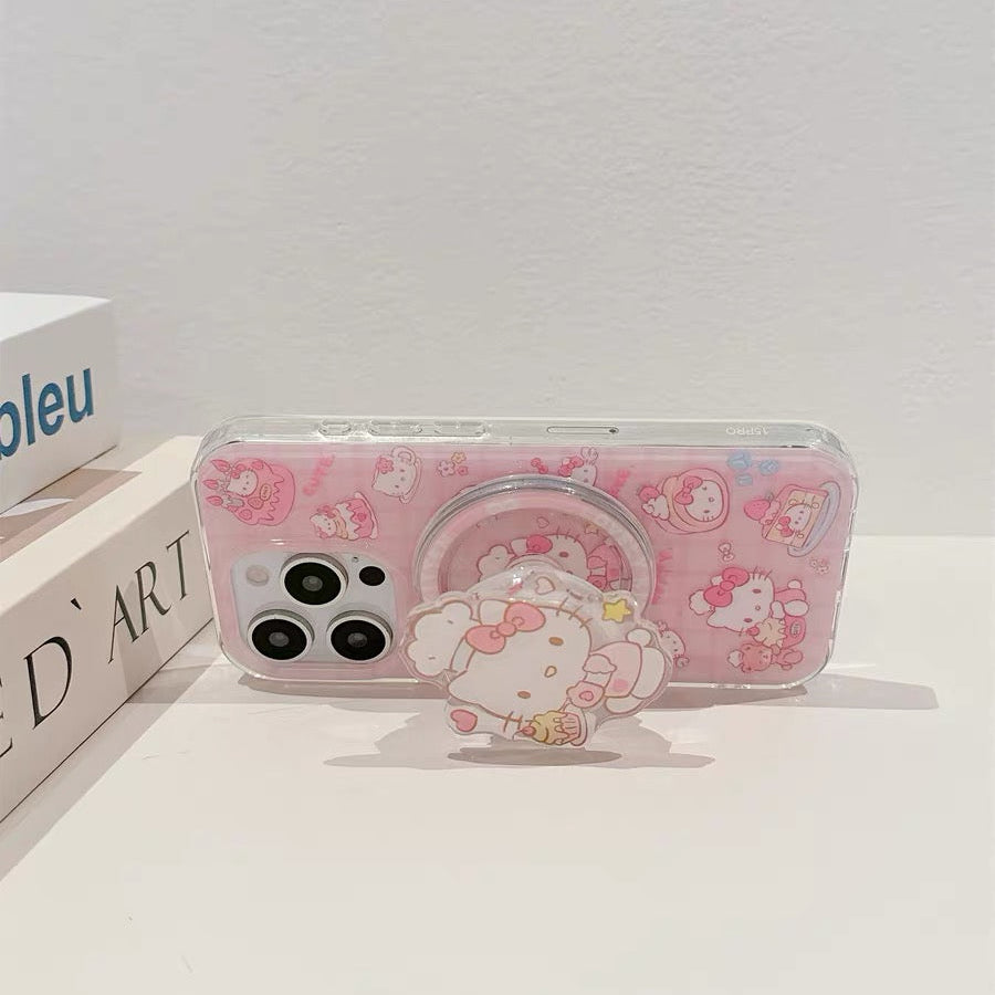 Hello Kitty & Kuromi Magnetic Phone Case