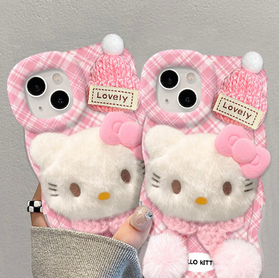 Custodia per telefono Hello Kitty con doppio supporto