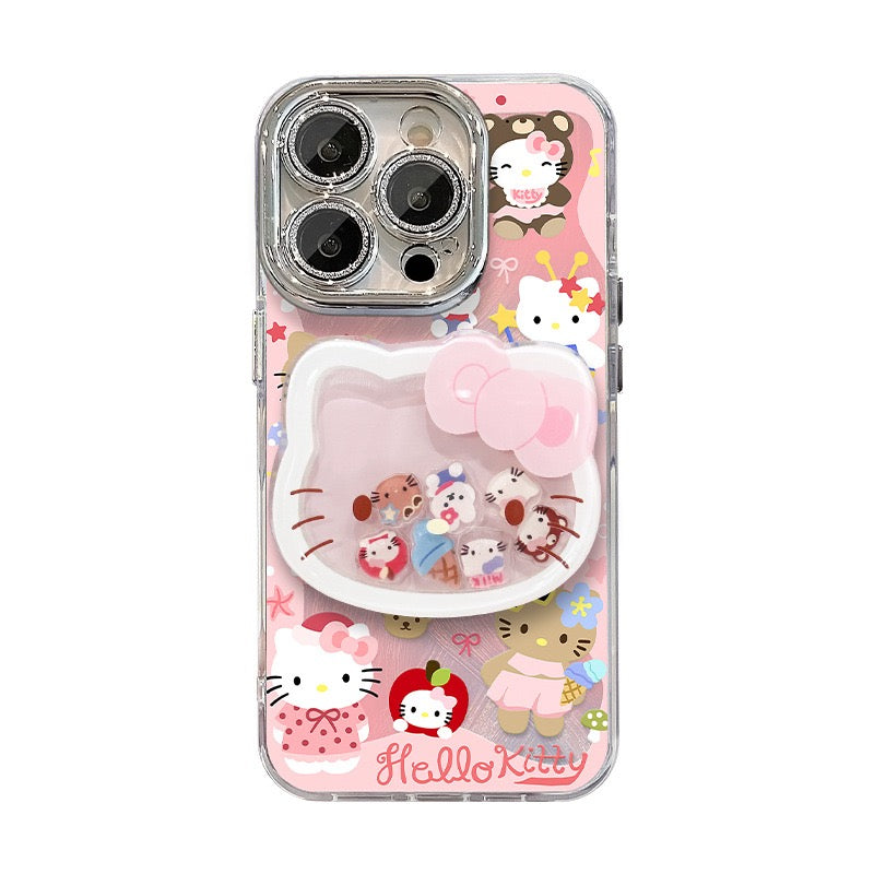 Pink magnetic rocking Kitty phone case