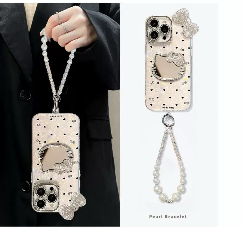 Kitty Cat Mirror Bracelet Phone Case