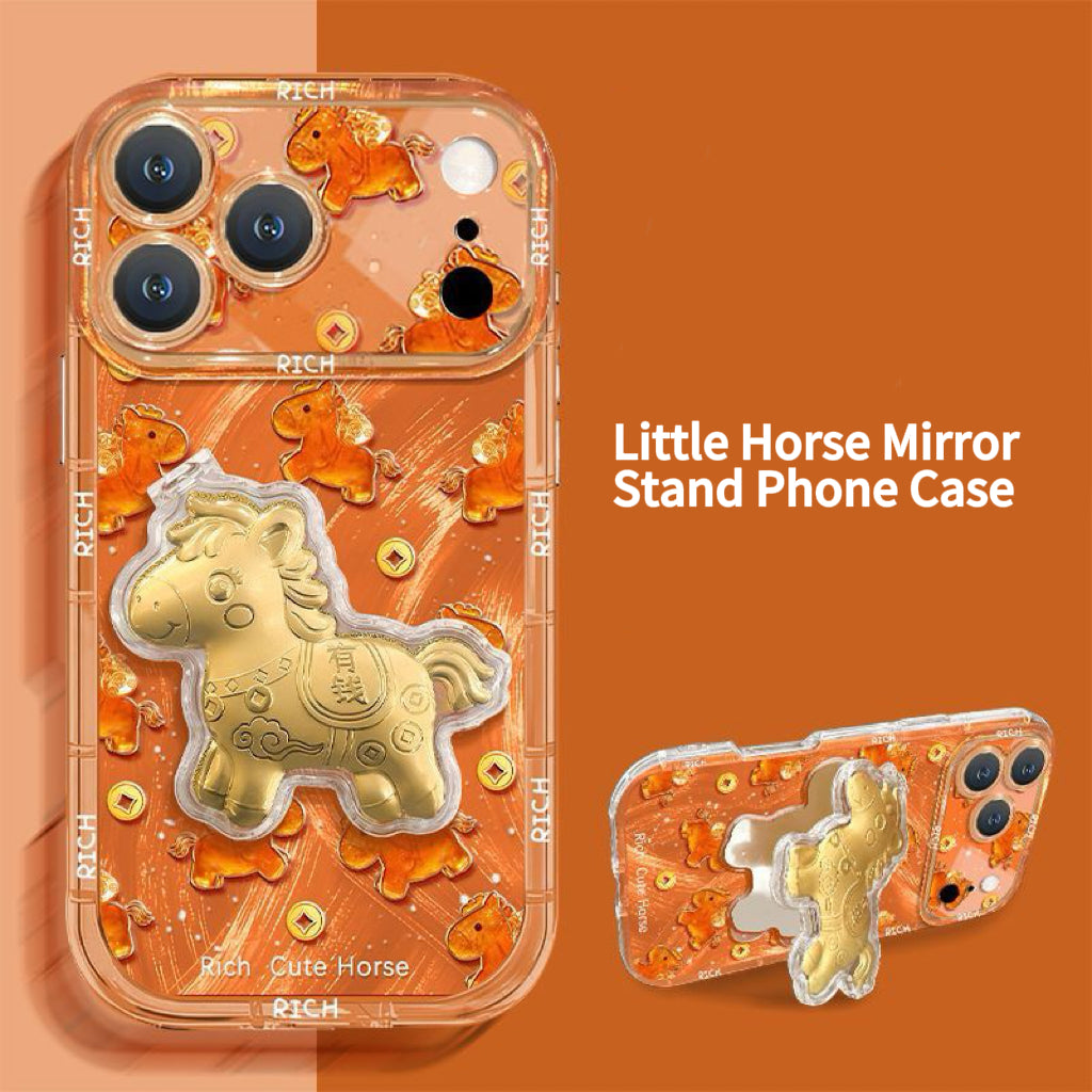 Orange Pony Mirror Stand Phone Case