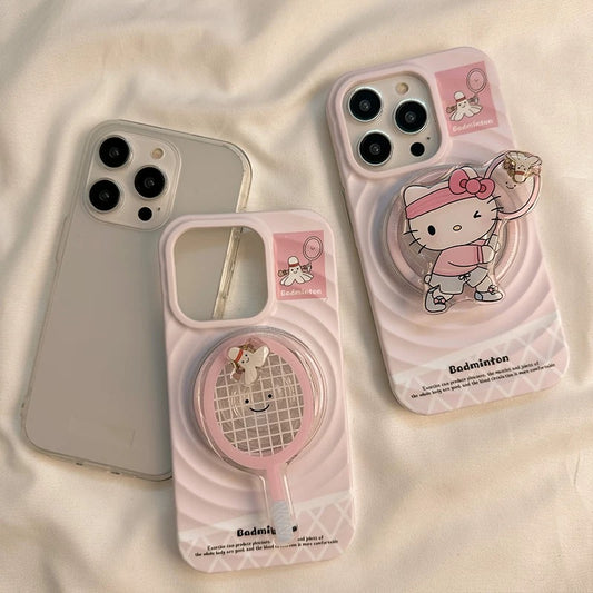 Pink Kityy Badminton Magnetic Stand